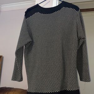 Plus size B&W sweater